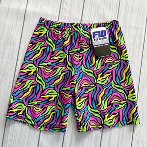 NWT Fit 2 Win Neon Stretchy Athletic Shorts